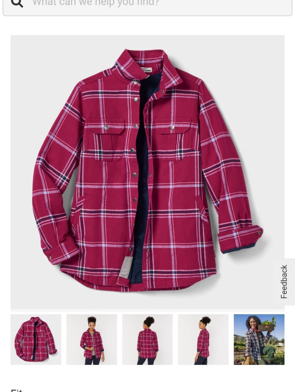 Duluth Women's Free Swinging Flannel shirt Jac - Small